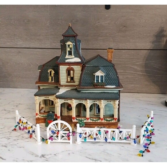 Trim A Home Lighted Ceramic Christmas Village Farm House by Walmart No Light - Picture 1 of 13